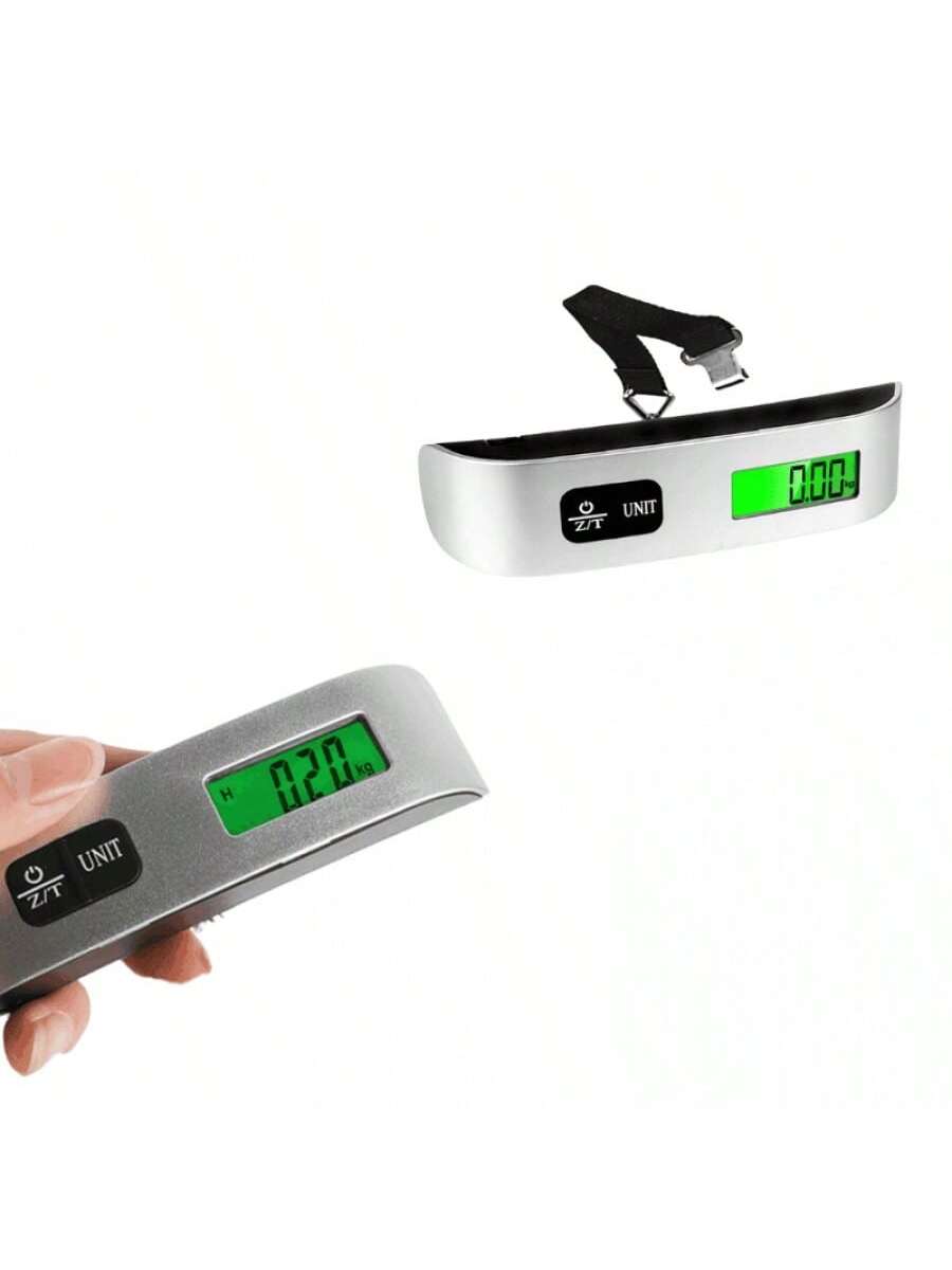 Báscula de equipaje Green Light con correa, versión en inglés, versión a pilas