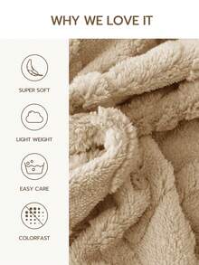 1件加厚塔夫绸提花绒毯,中等厚度,四季皆宜,柔软保暖,可用作床上用品和披肩,适合家居客厅、卧室和宿舍装饰,也可作为房间装饰和圣诞礼物。 - 淡咖啡 - 查看 3