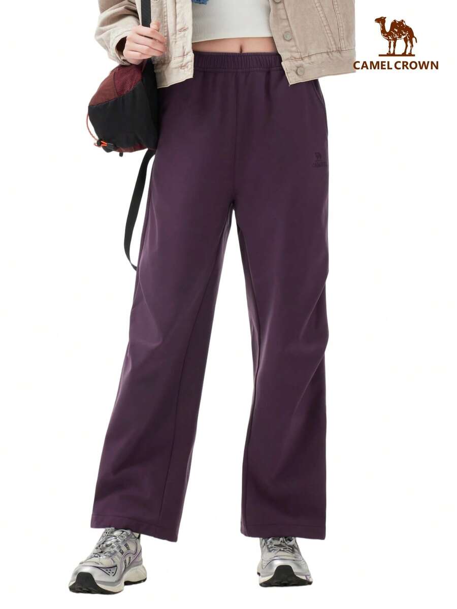 CAMEL CROWN 女士户外软壳裤秋冬季防水防风加绒保暖休闲长裤 - 嘉應紫 - 查看 1