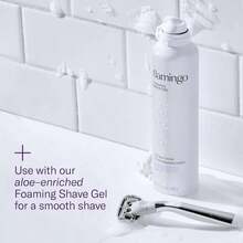 Flamingo Razors For Women, 1 Razor (Polished Chrome) Handle And 1 Razor Blade Refill - 白色 - 查看 7