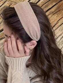 Women's Wide Plush Headband, Fashion Hair Hoop For Casual Daily Wear Head Accessories - Multicolor - View 3