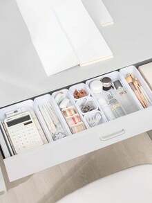 8-Piece Drawer Organizer Set, Plastic Drawer Organization System, Box Organizer Drawer For Socks, Underwear, Clothing, Combs, Offices And Kitchen Appliances - 1 Set - View 6