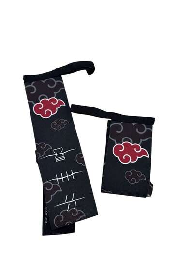 Muñequeras canilleras Entrenamiento Premium con Diseño akatsuki