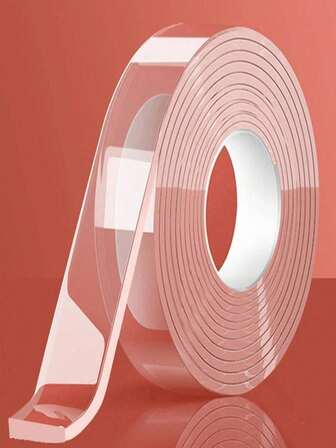 3pcs/1pc Reusable Transparent Double-Sided Adhesive Tape, Strong Sticky, Multi-Purpose Waterproof Transparent Double-Sided Tape - Suitable For Home, Kitchen, Office And Car