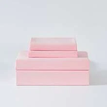 3/4 Pieces Sheet Set, Cooling Sheets For 3 Pieces Twin Sheet Set With Pillowcase, Full/Queen/King Size Bed Set With 4Pieces, Derived From Microfiber, Breathable & Soft, Deep Pocket Up To 16", Hotel Luxury Silky Bedding For Hot Sleepers - 粉色 - 查看 10