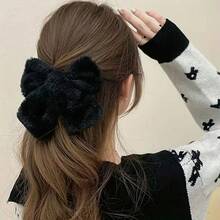 1 Stück eleganter Oversized Plüsch-Schleifen-Haarclip, süße Haarspange, Prinzessinnen-Haarreif, Haarklammer, Haarspange, Haarspangen, Haarschmuck für Frauen - Verschiedenfarbig - Übersicht 15