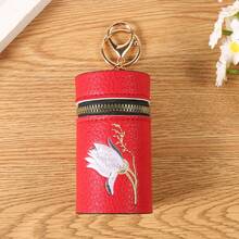 多色口红收纳包及钥匙扣，带刺绣设计，女士迷你钱包/小钱包/钱包钥匙扣 - 彩色 - 查看 3