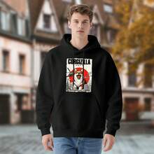 Puppy Dog CorgiZilla Parody Japanese Art Corgi Dog Mom Dad Hoodie,Loose-Fit Unisex Style Hoodies,Soft And Breathable Fabric, Loose Style, Perfect For Concerts And Hiking Trips - Style 28 - View 3