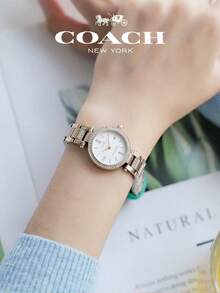 Coach Park White Dial Rose Gold-tone Ladies Watch - 玫瑰金 - 查看 9