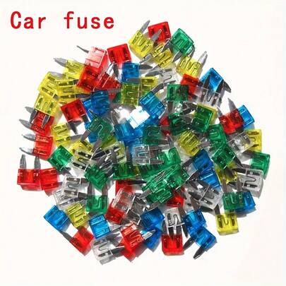 60pcs Car Fuse Assortment Kit Multiple Specifications Car Fuse Blade Insert Fuse Box Set 5A 7.5A 10A 15A 20A 25A 30A For Motorcycle Car Truck Circuit Fuse Blade