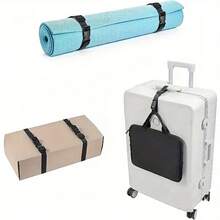 4pcs Nylon Strap, Adjustable Non-Elastic Rope, Multi-Purpose Tie Down Strap With Safety Buckle, For Travel And Cargo Securing - 4pcs - View 6