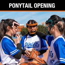 Baseball And Softball Facial Protection - Vibrant Orange - View 7