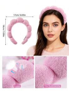 9 pièces/set Soins du visage, bandeau de spa, serre-tête en velours, bracelet pour le lavage du visage, les soins de la peau et le maquillage, nettoyage en profondeur, éponges pour le visage, brosse exfoliante en silicone, pince à cheveux, pour femmes et filles