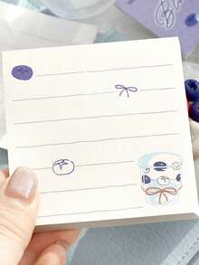 100pcs Afternoon Leisure Illustration Memo Pad, Seine Breeze Series, Suitable For Gifts, Office, Home, Marking, Labels, Classrooms, Entertainment Toys, Student Journals, Creative Vintage Decor Stickers