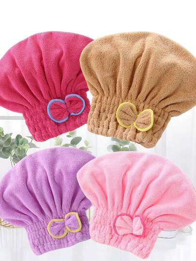 Khăn lau tóc bằng sợi microfiber 1/2, độ thấm hút cao, phù hợp cho bé gái và phụ nữ, khăn quấn tóc nhanh khô, thấm hút độ ẩm nhanh chóng và làm khô tóc, mềm mại và thoải mái khi ngủ.