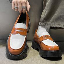 Slip-On Casual Men's Dad Shoes Loafers Height Increasing Black And White Men's Shoes - 綠色 - 查看 10