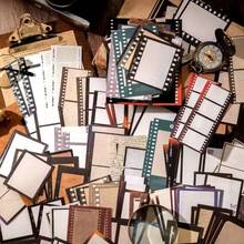 Retro Film-Style Handmade Notebook Decoration Materials, Office Stationery - Multicolor - View 1