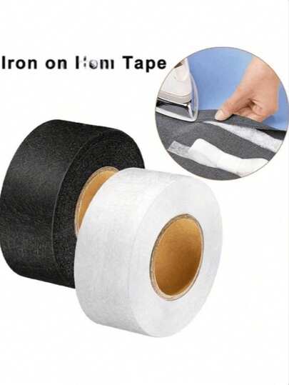 Two Rolls Of Black And White Double-Sided Tape. Insert The Tape Into The Mesh DIY Sewing Patchwork. Date: July 4th. Keywords: Sewing, Teacher's Gift, Mother's Day.