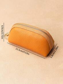 1pc Vintage Leather Wallet Card Holder Coin Purse Makeup Bag Lipstick & Coin Case Portable Travel Organizer Personalized Mini Coin Purse Women Wallet Mini Wallet Autumn Coin Purse For Women Wallet Purse Wallet Small Wallet Wallet Keychain Coin Wallet - Multicolor - View 7