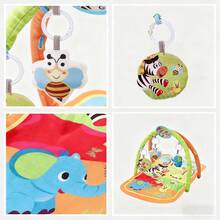 卡通造型婴儿健身垫 - 新生儿幼儿爬行益智游戏垫，完美的生日/节日/圣诞节/新年礼物，促进宝宝发育