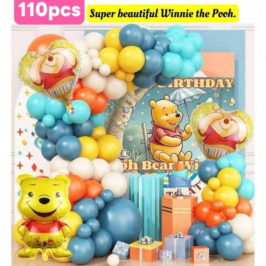 5/18/110PCS  Balloon Arch Kit, Aluminum Film Balloon Suitable For Birthday Party Carnival Decoration Supplies - Multicolor - View 1