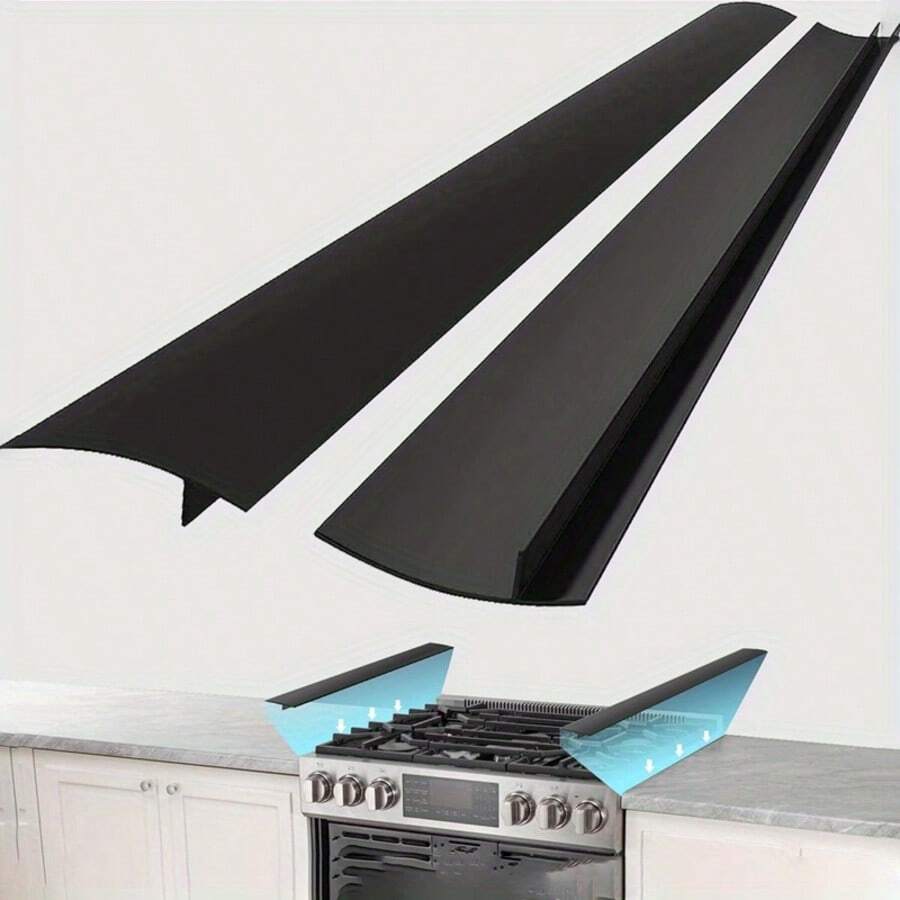 1pc 21-Inch Silicone Stove Gap Cover, Heat-Resistant Kitchen Countertop Gap Filler, Easy-To-Clean Silicone Stove Gap Cover, Used For Stove And Counter Protection, No Charging Required, No Batteries Needed - Multicolor - View 1