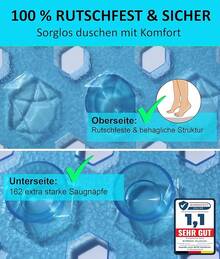 Alfombrillas antideslizantes para baño - Azul - Ver 2