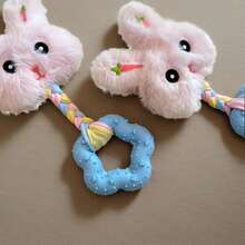 1 Set Pet Chew Toys, Dog Toy Set, Suitable For Small To Medium Dogs Teething Toys Set, TPR & Squeaky Chew Toys Series, Interactive Toys, Dog Health Training Toy Kit - Multicolor - View 6