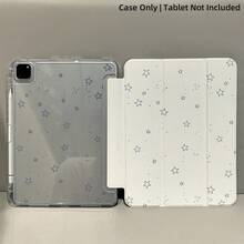 兼容第十代 iPad，采用双面全彩印刷，配备高透明亚克力背板和笔槽。兼容 iPad A16 保护壳，兼容第九代 iPad（10.2 英寸），兼容 iPad Air 11 (M3)，兼容 iPad Air 11 (M2)。轻薄智能平板电脑保护壳，带三折支架，兼容 Redmi Pad SE 11 英寸、MatePad SE 11 英寸 2024/MatePad 11.5 S。 - 無色 - 查看 1