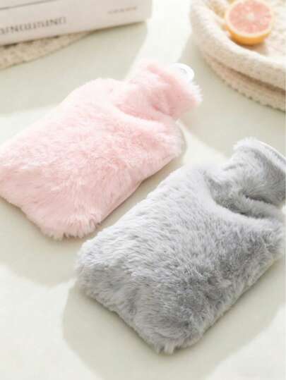 1pc Cute Plush Hot Water Bottle, Can Be Used To Warm Stomach And Hands, Suitable For Female Students