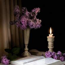 D2 Pcs Distred Gold Compote Vase Metal Decorative Vase 4.5"X13" Champagne Flute Shape Vintage Bowl Table Centerpieces For Wedding Birthday Anniversary Party Indoor Outdoor Tabletop - Vàng - Xem 5