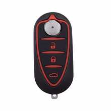 OkeyTech Silicone Rubber Car Key Shell Pad Replacement - Compatible With Alfa Romeo Giulietta 159 GTO Mito Brera - 3 Button Remote Key Fob Repair Kit - 3 Keys - View 5