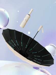 1把带伞带的自动伞，特大号，防风，适合商务用途，防晒