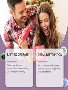 3D Hand Mold DIY Kit, Clone Powder Hand Print DIY Souvenir Hand Mold Set, Suitable For All Ages. Teenagers, Adults, Couples And Friends Can Create Priceless Memories Together, An Excellent Gift Choice. Random Shipment Of New And Old Versions