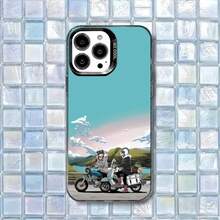 Funda de Teléfono Anime Y-Yuru C-Camp para iPhone17,16,15,14,13,12,11 Plus,Pro Max Cubierta Blanca Mate a Prueba de Golpes - Z5 - Ver 7