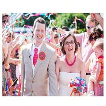 50/20pcs Colorful Stain Ribbon Wedding Stick Mixed Color Wedding Wands With Gold Bells For Wedding Decoration - Colourful - View 7