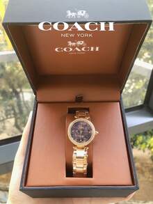 Coach Park Crystal Dial Rose Gold Steel Strap Watch For Women - Rose Gold - View 2