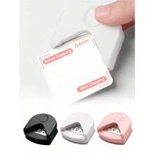1pc Paper Corner Rounder - R4 4mm Corner Cutter Punch Tool,Corner Rounder R4 Corner Punch, Portable Paper Trimmer Cutter For Laminated Cards, Cardstock, Scrapbooking,Photo Card Making, Paper Cutting DIY Crafts Puncher For Office, School Christmas For Holiday Gift Giving - White - View 1
