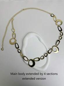 1 件女士波西米亚夸张金属风格腰带夏季、学校秋季、秋季、万圣节