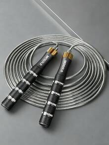 Adjustable Speed Jump Rope, With Self-Locking Screwless Mechanism, Heavy Duty Fitness Jump Rope For Adults, Unisex, Ergonomic Handles, Suitable For CrossFit, HIIT, Fat Burning, Cardio, Home Gym Workout - Multicolor - View 2