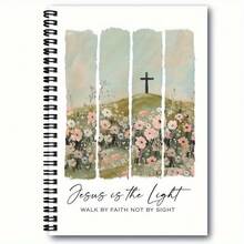 1本基督教螺旋笔记本，《耶稣是光》，圣经记录本，女性信仰日记，适合圣经学习和教会笔记 - 基督教螺旋筆記本1件 耶穌是光明 - 查看 2