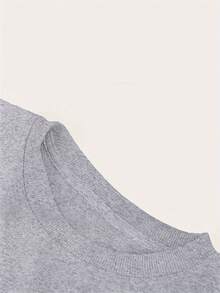 December 25 Glitter Christmas Sweatshirt Holiday Festive Wear For Women Christmas Day Outfit Xmas Seasonal Top - Màu Xám nhạt - Xem 3