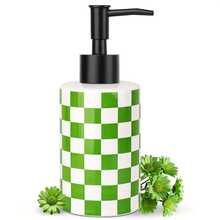 1 Buah Dispenser Sabun Keramik, Botol Silinder Isi Ulang 300ml dengan Desain Papan Catur Aneka Warna, Tidak Membutuhkan Daya, Mudah Dibersihkan, Untuk Sabun Tangan, Gel Mandi, Sampo, Losion, Sempurna untuk Penggunaan di Rumah, Dapur, Kamar Mandi, dan Hotel. - MultiWarna - View 14