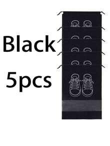 Conjunto de 20 Sacos Organizadores para Sapatos, à Prova de Poeira, com Fecho de Cordão, Transparentes e Impermeáveis, Ideais para Viagens, Atividades ao Ar Livre e Passeios.