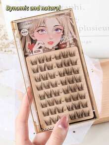 48 cụm lông mi giả chồn 0,07mm C 9-11mm làm thủ công, mỏng như lụa, tỏa sáng quyến rũ chỉ trong chớp mắt. Lông mi giả tái sử dụng. Không cần keo dán, tận hưởng thời trang trọn vẹn. Tùy chỉnh DIY - C - Xem 4