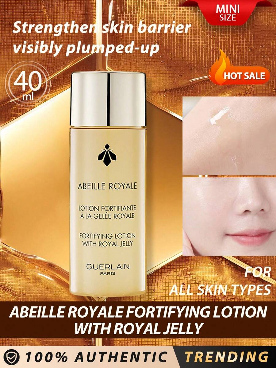 Guerlain [Mini Size] Abeille Royale Revitalizing Moisturizing Lotion (With Royal Jelly) 40ml / Suitable For All Skin Types / Strengthens Skin Barrier / Reduces Skin Moisture Loss By 20% / Skin Visibly Plumper By 30% / Skin More Radiant By 36% / Skin Visibly Firmer By 26% - New - 40ml - 查看 1