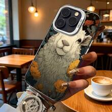 Funda de Teléfono Alpaca Blanca con Diseño de Flores Amarillas para iPhone 14 Pro Max y  Galaxy S23 Plus Adecuada para Todas las Estaciones Opción de Regalo Ideal - Plateado - Ver 6