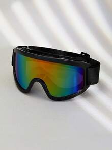 1pc New Large Frame Ski/Cycling/Mountaineering Windproof Men's Goggles, Windproof And UV Protection Ski Goggles - Gradient - View 3