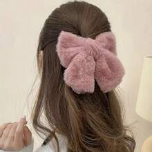 1 Stück eleganter Oversized Plüsch-Schleifen-Haarclip, süße Haarspange, Prinzessinnen-Haarreif, Haarklammer, Haarspange, Haarspangen, Haarschmuck für Frauen - Verschiedenfarbig - Übersicht 13