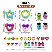 8pcs Sandwich Cutter And Sealer Set,Stainless Steel Sandwich Cutter Set, Pocket Mold Cartoon Bread Mold Toast Stamp Press Mold,Stainless Steel Cookie Cutter,Creative Shapes-Round,Heart,Mouse,Star,Fruit Vegetable Cutter Shapes, Food Picks For Bento Box, Ideal Baking Tools For Bento Box,Holiday Baking,Family Kitchen, Birthday Party, Breakfast, Picnic, Camping, DIY Baking,Pocket Sandwich Maker Tool, Back To School Lunchbox Maker - - - View 10